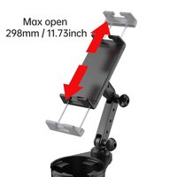 Support de Voiture 2-en-1 Extensible pour Gobelet et Téléphone/Tablette – Grand Support Mobile pour Voiture Facilement Extensible pour PC