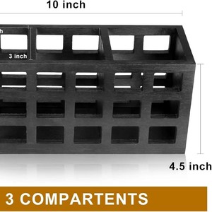 Wooden knife and fork <b>storage</b> <b>box</b>, party chopsticks and spoon <b>storage</b> <b>box</b>, rectangular <b>kitchen</b> cutlery <b>box</b>, restaurant tabletop - Product Image 4
