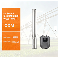 Système de pompe solaire submersible en acier inoxydable à haut débit et à haute efficacité énergétique pour l'irrigation goutte à goutte à pivot central