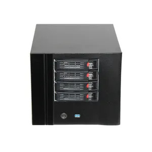 Mini ITX NAS 4 Bay PC Server gehäuse 3,5/2,5-Zoll-Hot-Swap-NAS-Gehäuse
