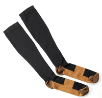 Chaussettes Sport pour hommes femmes noir décontracté quantité été Tia genou haute cuivre chaussettes de Compression