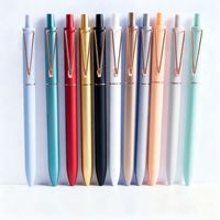 Stylo bille 0,5 mm, design en V, corps coloré, stylo de signature de haute qualité, logo personnalisé pour entreprise, promotion de marque