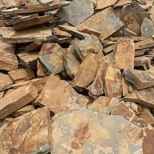 HZX cultura della pietra naturale ardesia nera a buon mercato pietra calcarea crepitante all'aperto pietra per lastricati in granito pavimentazioni a parete quadrata Modulare di pietra antico - Product Image 3