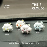 XINYANFORVER Adorable Ornement de Voiture en Gypse en Forme de Nuage pour Grille d'Aération, Diffuseur d'Arômes à Évaporation Naturelle, Décoration de Voiture Haut de Gamme