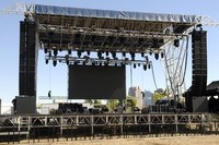4 * 4ft 4 * 8ft 4- Legs Scène Mobile Portable Musique Concert DJ Plate-forme Système Podium Réglable Scène en Aluminium