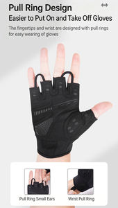 Logo Custom Workout Gym Gloves Thick Palm Pad Anti Slip Wear Resistant Weight Lifting Fitness Gloves` - Product Image 5