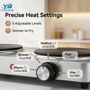Appareil de cuisine <span class=keywords><strong>électrique</strong></span> de qualité garantie, cuisinière à double brûleur, plaque chauffante <span class=keywords><strong>électrique</strong></span> - Product Image 3