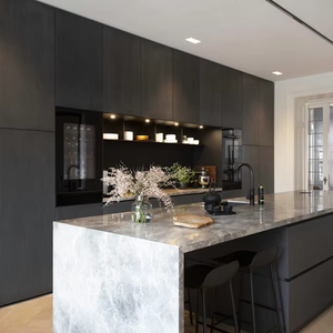 Современный стиль Экологически чистая кухонная столешница из кварцевого камня + Король хранения, поддержка шкафа на заказ, прямые продажи с завода - Product Image 1