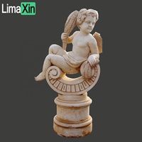 Vente chaude pierre naturelle marbre statue sculpté à la main grandeur nature rose marbre sculpture à vendre