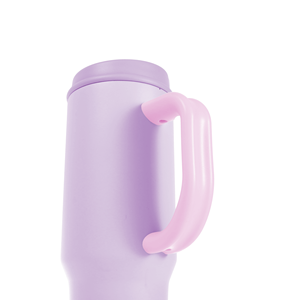 Vaso Térmico Personalizado de 40oz con Asa y Popote, Doble Pared de Acero Inoxidable, Apto para Portavasos de Coche, Taza de Viaje - Product Image 4