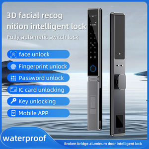 ANDUDU Ip65 Serrure électronique intelligente étanche pour l'extérieur Serrure électronique numérique à empreinte digitale Serrure de porte à cadre en aluminium pour portail en aluminium - Product Image 5