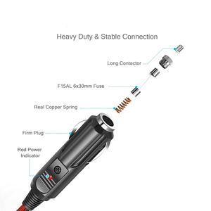 Konektor Panel Surya SAE 2-pin ke Adaptor Soket 12V Kabel Ekstensi Pemantik Rokok Mobil - Product Image 2