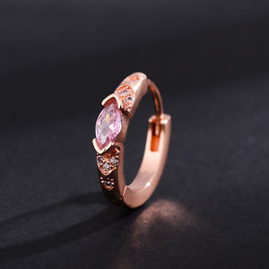 Clip-On Earrings Zircon Geometric Design Party Fashion Jewelry For Men And Women - Product Image 2