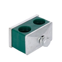 Pince de serrage double trou en plastique PP pour câble, norme Stauff DIN 3015, prix usine bas, pour tuyau hydraulique léger