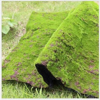 Tapis de mousse artificielle verte biologique floqué à plusieurs couches pour la décoration de tables de sable géographiques, de bonsaïs et de forêts