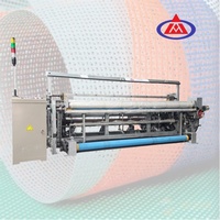 Automatique 4*4mm maille de fibre de verre Machine de production de matériaux de mur plaine tissé 2500 tonnes e-glass WZ-1000 1000mm nc; Héb moyen 200