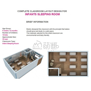 Lit bébé <span class=keywords><strong>en</strong></span> bois massif Moetry 35 m² pour chambre de bébé, garderie, école maternelle, lit de sommeil pour enfants - Product Image 4