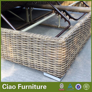 <span class=keywords><strong>Hôtel</strong></span> <span class=keywords><strong>Piscine</strong></span> Terrasse Meubles Villa Modèle Jardin Soleil Double Lit Jardin Osier Plage Chaise Longue PE Rotin Canapé-Lit - Product Image 6