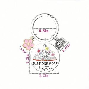 Cute Funny Metal Book Keychain Enamel Key Chains Women Men Readers Book Lovers Gifts Pendant Friendship Keyring Bookish Keychain - Product Image 5