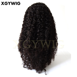 Stock 13x6 sans colle crépus bouclés HD dentelle frontale perruques porter et aller 100% vierge non traités cheveux brésiliens couleur naturelle - Product Image 6
