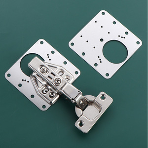 Placa de reparación de bisagras de acero inoxidable para fijación de puertas de armario, montaje en superficie, duradera y antirustica - Product Image 3