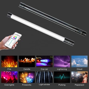 مصباح قابل للشحن يده 70 سنتيمتر CRI95 اللاسلكية DMX RGB أنبوبة ليد التصوير الإضاءة المدونات عدة - Product Image 4