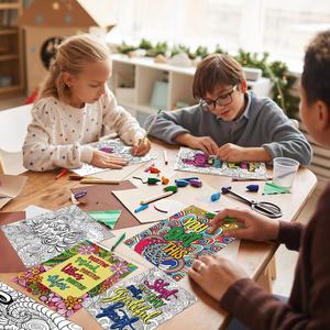 Affiches <span class=keywords><strong>de</strong></span> <span class=keywords><strong>coloriage</strong></span> inspirantes et positives pour adultes – <span class=keywords><strong>Mandala</strong></span> – Feuilles d'affiches – Décorations murales – Cadeau – Activité artistique et artisanale - Product Image 5