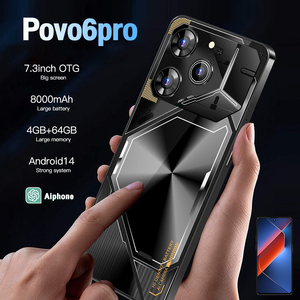 <span class=keywords><strong>Smartphone</strong></span> Android Povo6pro neuf avec double carte SIM 4G, écran haute définition <span class=keywords><strong>de</strong></span> 7,3 pouces. Disponible dès maintenant à un prix abordable - Product Image 3