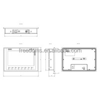 Nuevo Panel HMI Básico para Exteriores 6AV2124-0QC02-0AX1TP1500 Comfort con Teclado Táctil SIMATIC para Control de PLC y Automatización Industrial