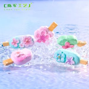 Paletas de Hielo de Flor de Cerezo Dulce Weij, Helado, Decoraciones Hechas a Mano, Fundas para Teléfono, Pinzas para el Cabello, Accesorios de Cuerda - Product Image 5