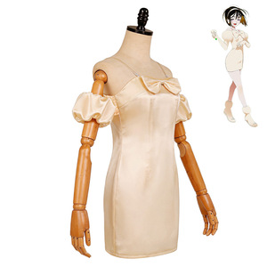 Vestido de Satén Xiuya sin Tirantes con Lazo, Disfraz para Actuaciones en Escenario para Mujeres Adultas - Product Image 3