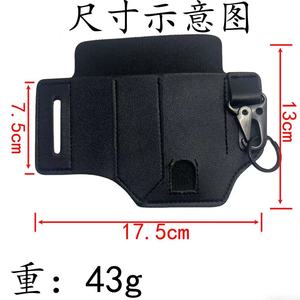 Funda Táctica para Linterna de Cintura, de Nailon, para Almacenamiento de Herramientas, Equipo de Supervivencia al Aire Libre, en Negro, Marrón y Caqui - Product Image 2
