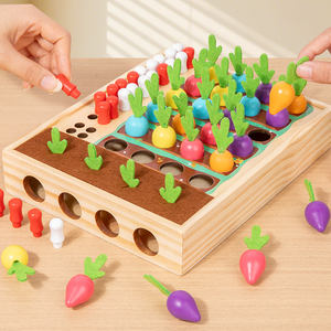 Gioco da Tavolo in Legno per Bambini con Carote Nascoste, Gioco di Memoria Interattivo - Product Image 2