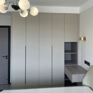 Armarios de Madera con Bordes Metálicos Personalizados, Muebles de Dormitorio - Product Image 4