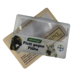 명함 이름 카드 3X 울트라 씬 북마크 PVC 프레넬 렌즈 스케일 돋보기 - Product Image 3