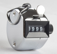 Compteur manuel mécanique à 4 chiffres en métal, outil de comptage manuel, en promotion
