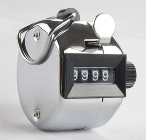 Gran oferta mecánica 4 dígitos número Manual Metal mano Tally contador clic contador herramienta de mano - Product Image 2