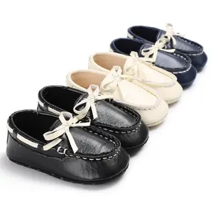 Çin üreticileri sıcak satış moda yumuşak taban bebek deri rahat ayakkabılar çocuklar için