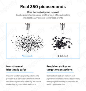 TGA mesin penghilang tato profesional, mesin penghilang tato Laser Pico 532 1064nm bersertifikasi CE untuk garis gelap dan pigmentasi - Product Image 3
