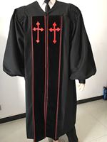 Túnica de Clérigo de Lujo para Púlpito, Túnica de Coro, Túnica de Oración