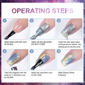 BOZLIN Marque privée 12 couleurs Gel <span class=keywords><strong>UV</strong></span> magnétique sans Hema Gel pour les yeux de chat Vernis à <span class=keywords><strong>ongles</strong></span> OEM Vente en gros Fil Aurora Gel pour les yeux de chat - Product Image 4
