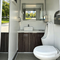 Toilettes mobiles sur roues pour camps de construction isolés Toilettes mobiles écologiques portables