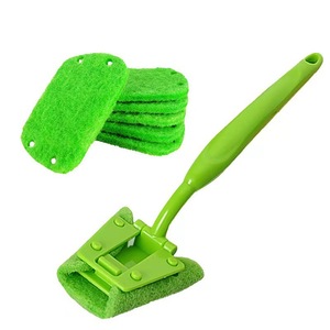 Cepillo de limpieza de cocina de plástico con mango largo para lavar platos, ollas y estufas, que no ensucia las manos, con cabezal de estropajo reemplazable - Product Image 5