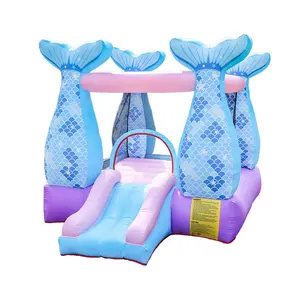 Blow Up Indoor Mini Jumpy Bouncy Kleine Opblaasbare Mermaid Springkasteel Voor Kinderen Canada