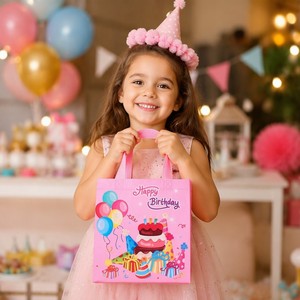 Sacchetti Regalo in TNT a Tema Cartoni Animati per Feste di Compleanno, Borse Riutilizzabili per Dolci, Palloncini e Caramelle, Vendita all'Ingrosso - Product Image 2