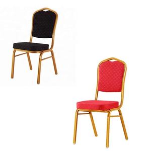 Toptan ucuz fantezi lüks istiflenebilir kiralama altın Metal demir çelik düğün ziyafet salonu otel sandalyeleri - Product Image 2