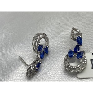 Ensemble de boucles d'oreilles KYNITE de luxe, best-seller, argent sterling 925, cadeau, fête, mariage, anniversaire, fiançailles, cérémonies religieuses, événements - Product Image 5