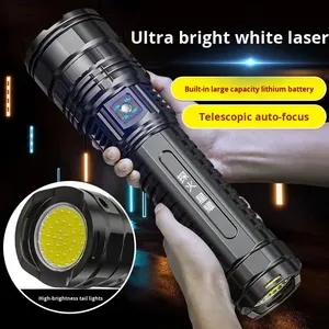 Многофункциональный уличный фонарь с USB-зарядкой, зумом, высокой мощностью, дальностью луча 1000м+, IP65, ABS, 3.7V, регулируемым лучом, для кемпинга - Product Image 6