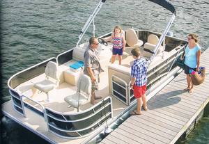 <span class=keywords><strong>Meilleur</strong></span> nouveau bateau ponton de croisière en aluminium 2022 avec moteur hors-bord, capacité de 16 personnes pour la famille - Product Image 3