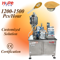 Automatische Plastic Honinglepels Pasta En Vloeibare Afdichting Ketchupboter Fruitjam Blisterverpakkingsmachine